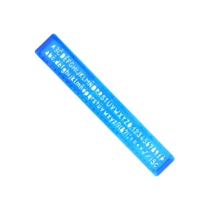 REGLA PLASTICA CON LETRAS 5X30CM - YW-4946 - Image 1