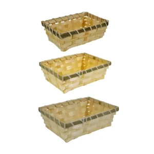 PANERA CUADRADA MIMBRE SET X3 - YW-5098 - Image 1
