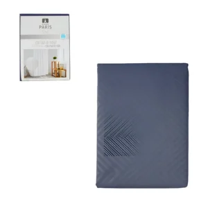 CORTINA PARA BAÑO TEXTURA 3D CON PROTECTOR 100% POLIESTER 180X180CM BLANCO PARIS - C4043 - Image 1