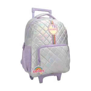 MOCHILA 18" CON CARRO MATELASSE TORNASOLADA TRENDY - 28032 - Image 1