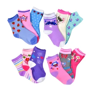 MEDIAS INFANTILES ESTAMPADAS TALLE 2-4 X3 PARES MODELOS SURTIDOS - WB-04 - Image 1