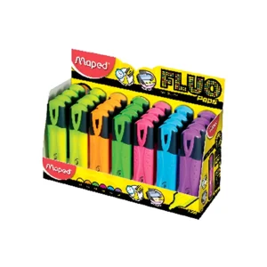 RESALTADOR FLUO COLORES SURTIDOS CAJA X28 MAPED - 742537 - Image 1