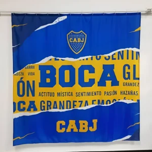 CORTINA DE BAÑO BOCA JUNIORS 180X180CM - CORB-BJ01/COR120X - Image 1