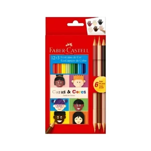 LAPIZ DE COLOR LARGO CAJA X15 UNIDADES FABER - 120112CC - Image 1