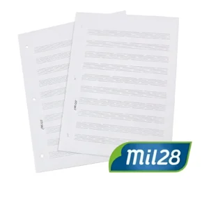 REPUESTO DE MUSICA CARTA 8H PENTAGRAMADO MIL28 - Image 1
