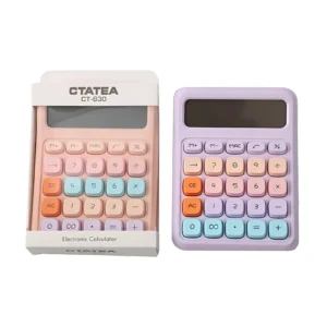 CALCULADORAS 12 DIGITOS PASTEL 11.5X15CM X UNIDAD COLORES SURTIDOS - 698308/CT-830 - Image 1