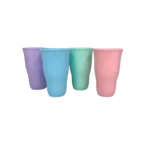VASO PLASTICO ONDEADO 12CM X UNIDAD COLORES SURTIDOS - TV-0102 - Image 1