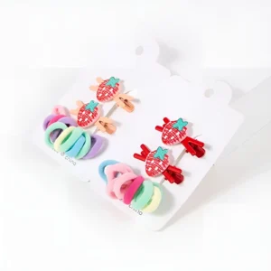 SET DE ACCESORIOS PARA PELO 12PZS COLORES SURTIDOS TRENDY - 51567 - Image 1