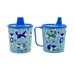 TAZA PLASTICA TAPA PICO BEBE ZORRITO 9CM - BTTPBBZOR - Image 1
