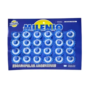 ESCARAPELA REDONDA PINTADA CON BOTON Nº135 X24 UNIDADES MILENIO - 2028