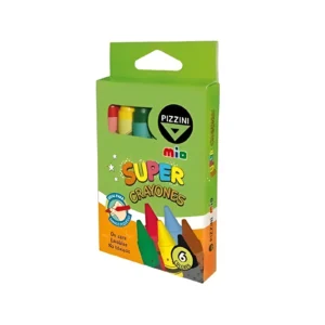 CRAYON SUPER DE CERA CAJA X6 UNIDADES PIZZINI - 92 - Image 1