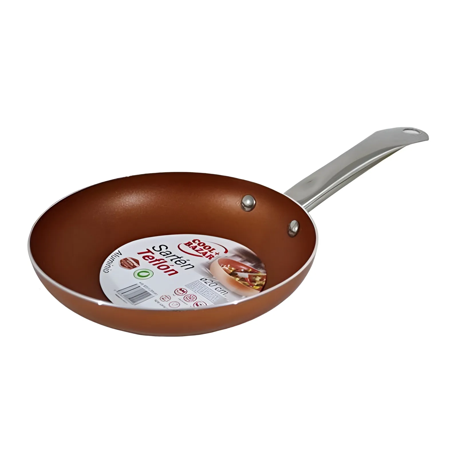 732033678.webp SARTEN TEFLON COBRE CON MANGO ALUMINIO 20CM - HS-5001-20 - Image 1